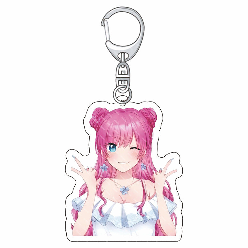 Anime hot sale girl keychain