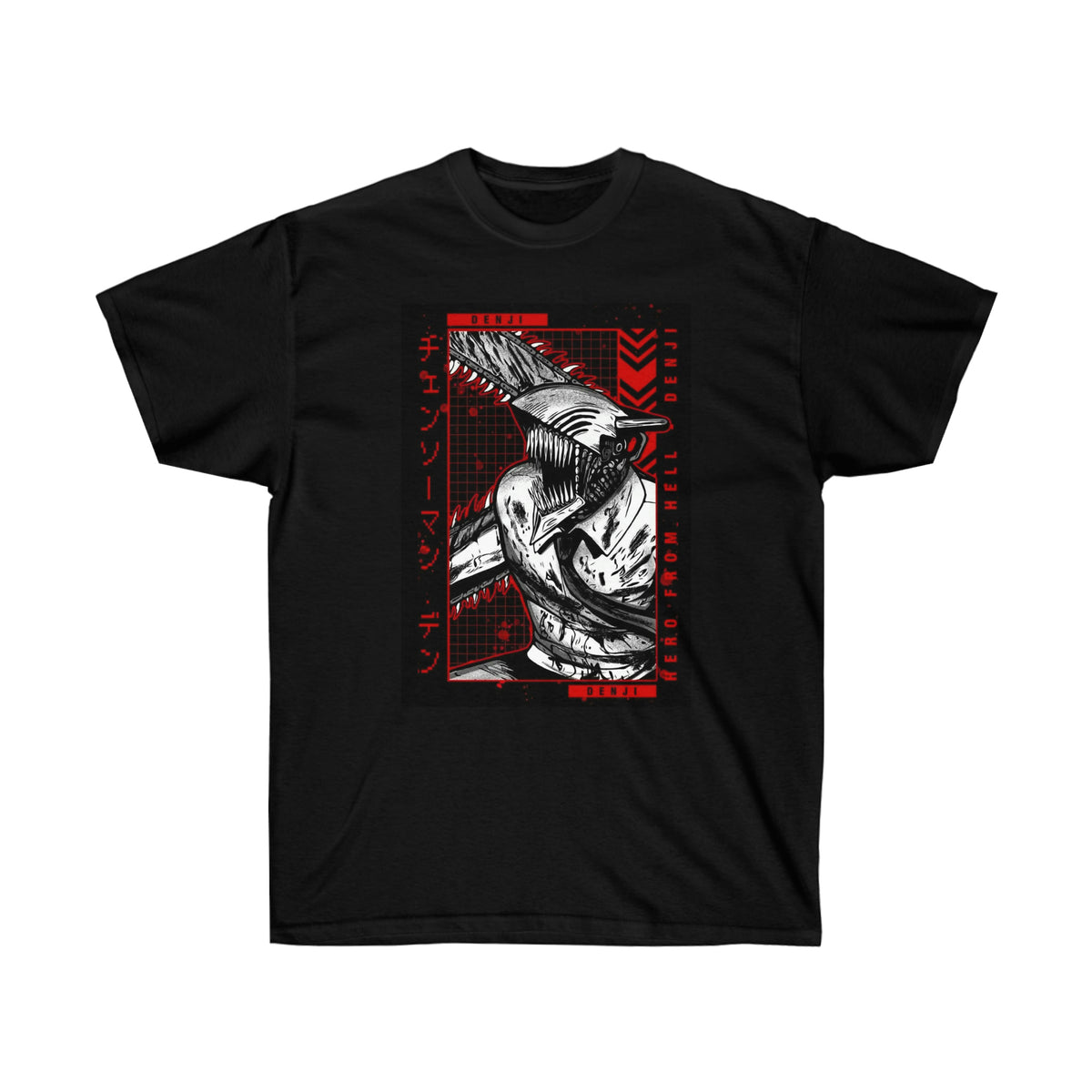 Custom Chainsaw T-Shirt – Anime Pattern