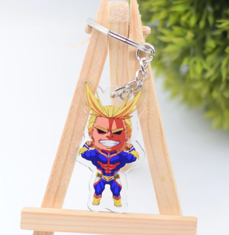 All Might Keychain – Anime Pattern